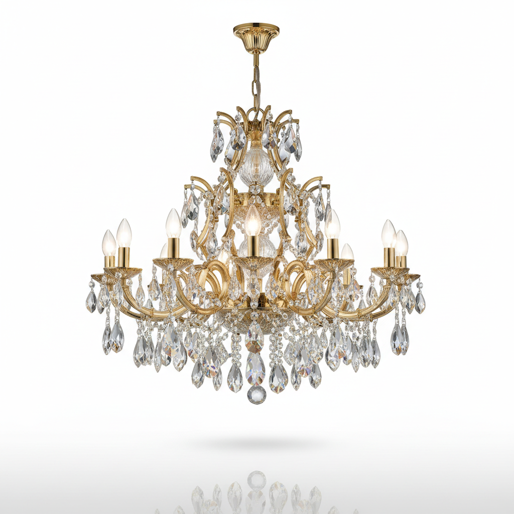 Candelabro de Cristal de Lujo